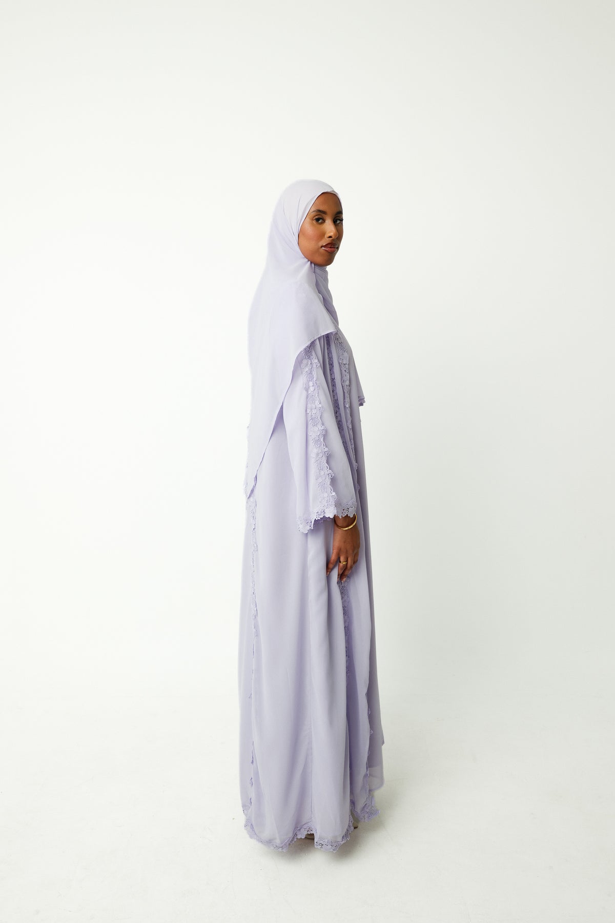 Lilac Lace Set - 3 piece chiffon set
